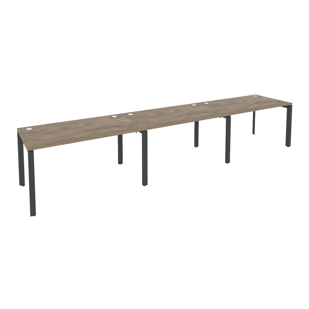 Рабочая станция на П-образном м/к ONIX O.MP-RS-3.3.8 Тиквуд Темный/Антрацит