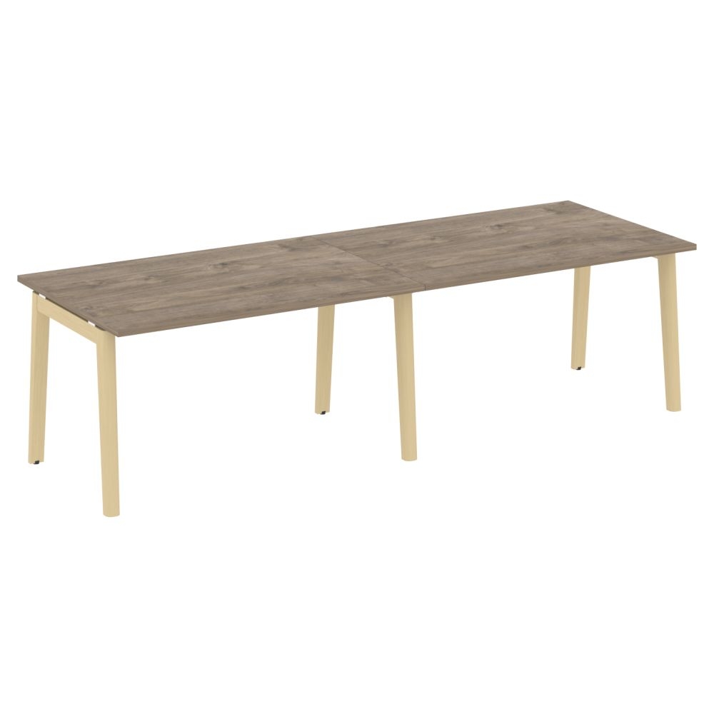Стол переговорный (2 столешницы) ONIX WOOD OW.PRG-2.3 Тиквуд Темный/Светлый