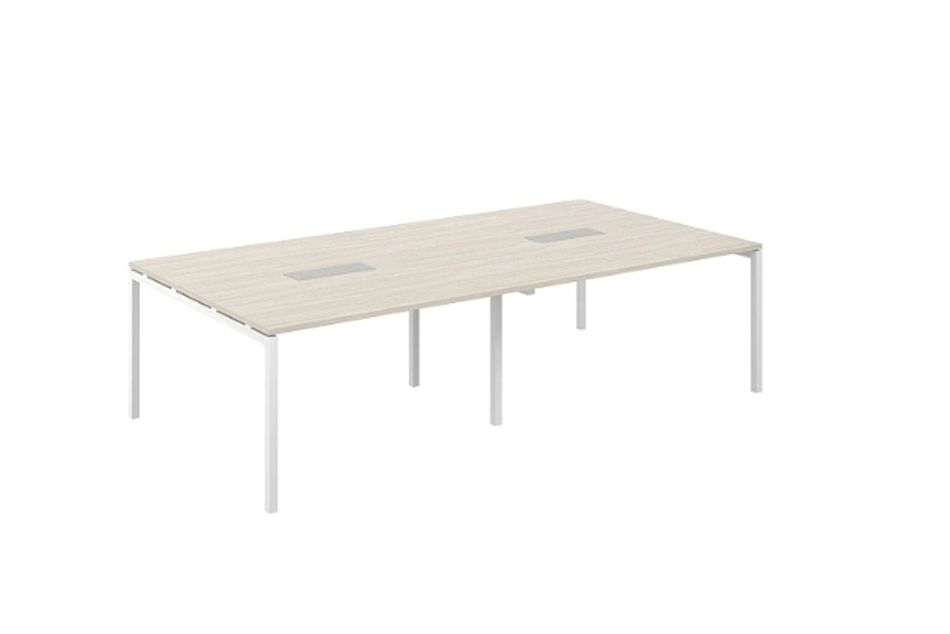 Стол переговорный Sigma SG.275.OL.44.WH Дуб светлый Белый