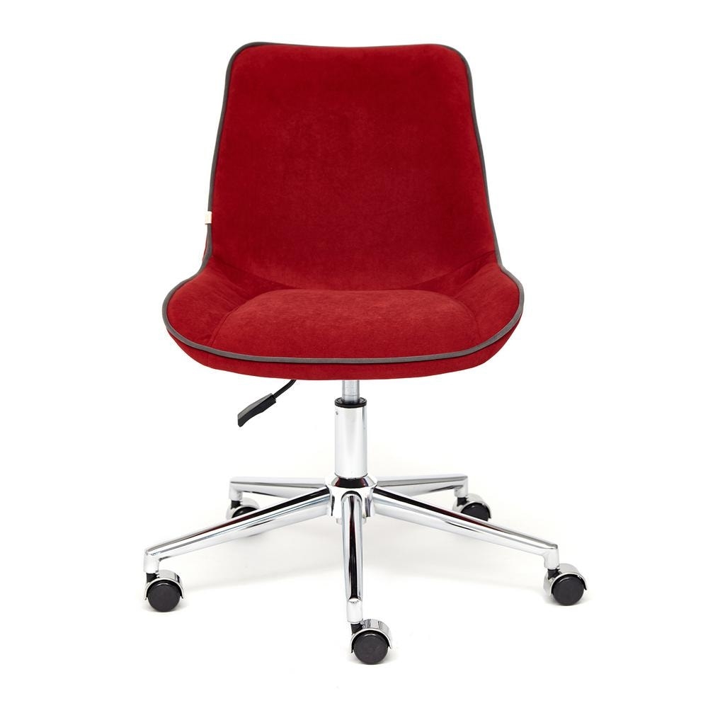 Кресло STYLE флок , бордовый, 10