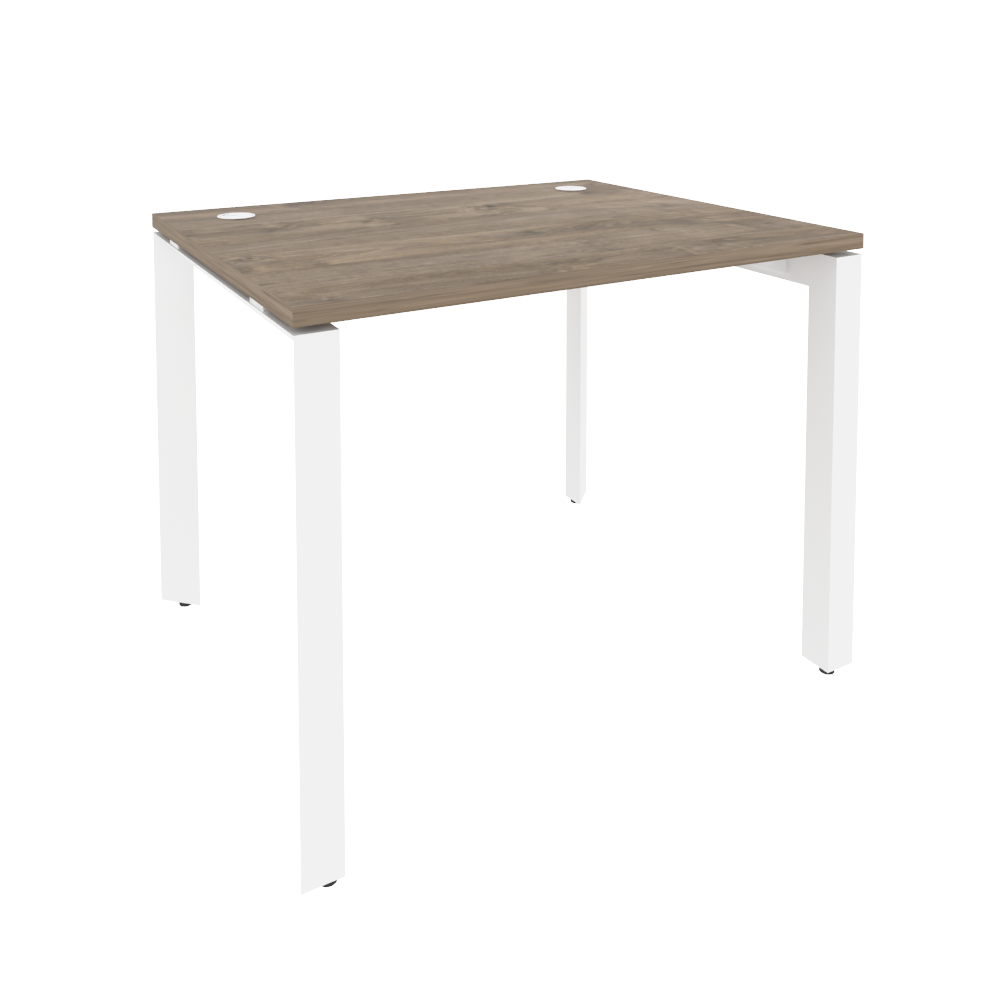 Стол рабочий на П-образном м/к ONIX O.MP-SP-1.8 Тиквуд Темный/Белый