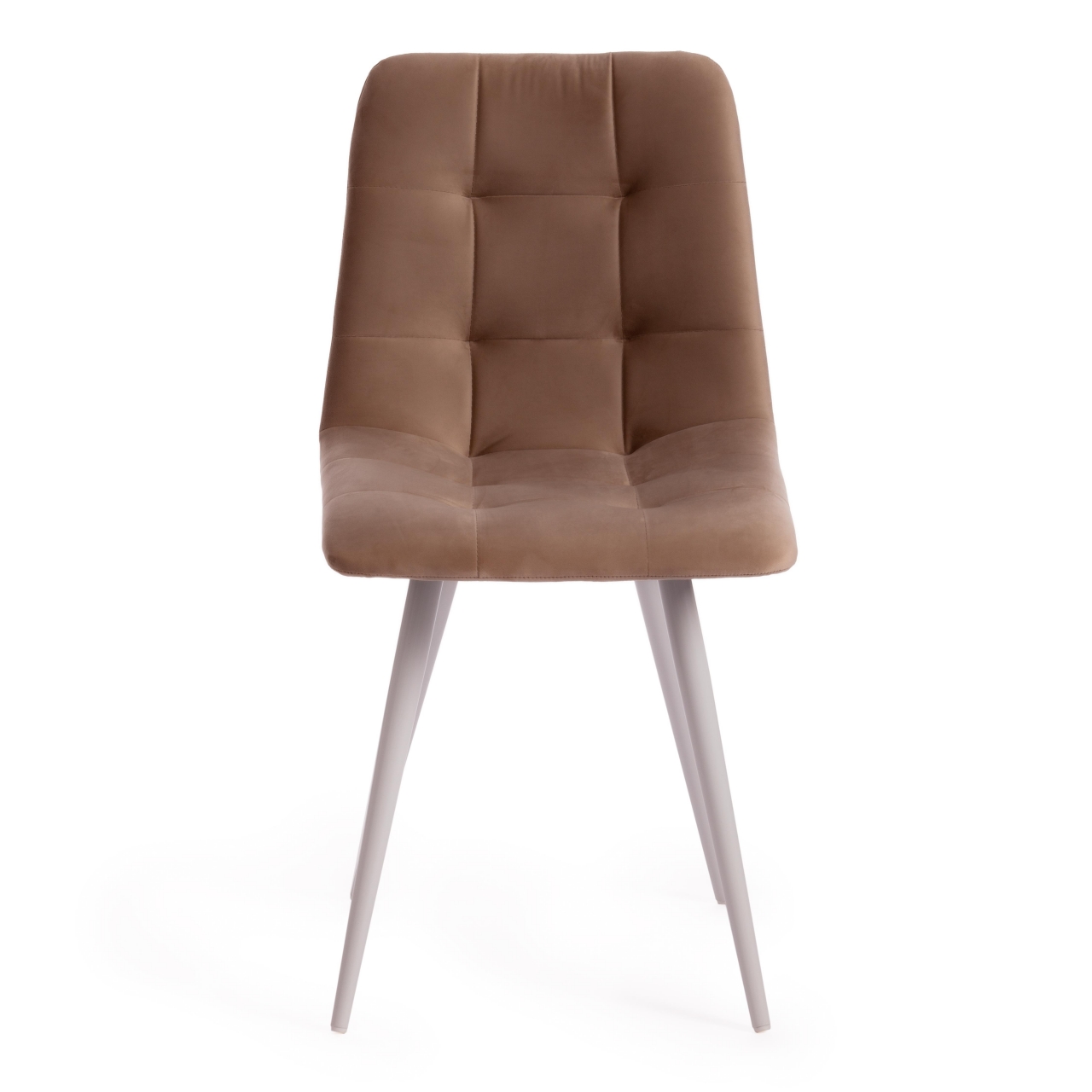 Стул CHILLY (mod. 7095-1) ткань/металл, 45x53х88 см, высота до сиденья 50 см, бежевый barkhat 5/белый