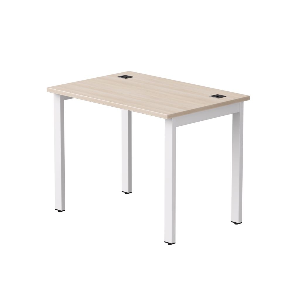 Стол прямой на металлокаркасе, опоры 45 гр Everprof EVO 254S001 Дуб Соната Белый