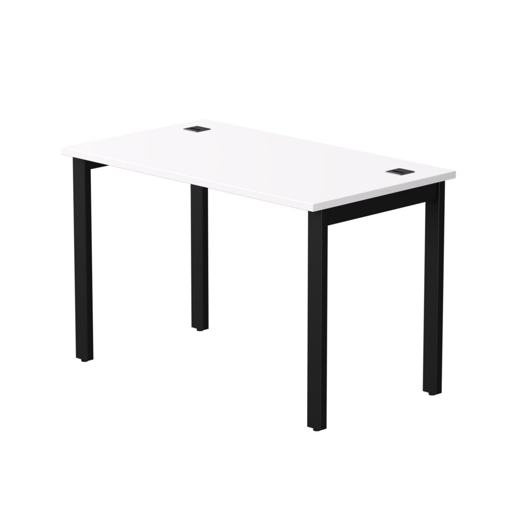 Стол прямой на металлокаркасе, опоры 45 гр Everprof EVO 254S002 Белый Черный