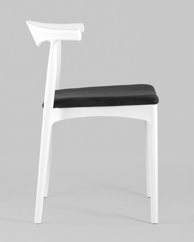 Стул пластиковый Bull с мягким сиденьем Белый