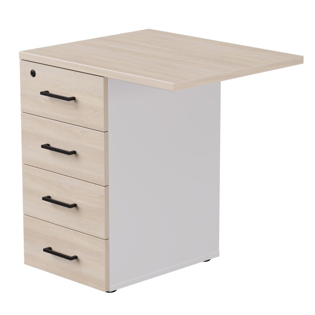 Тумба приставная с топом Everprof EVO 254Т2203 Дуб Соната Белый