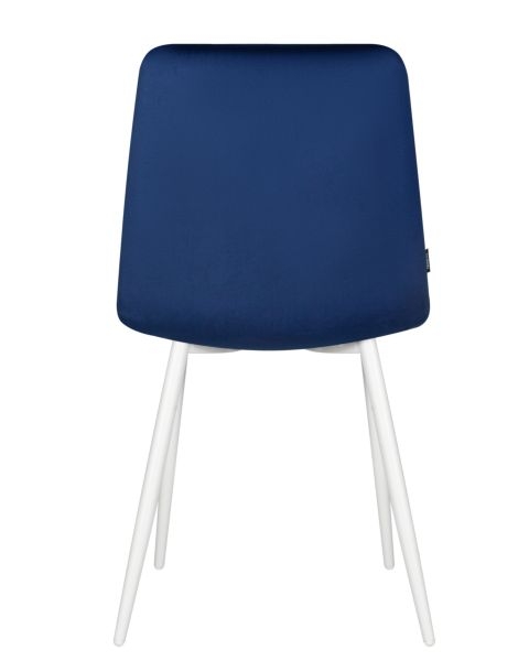 Стул обеденный DOBRIN CHILLY (Темно-синий Holland 60, основание белое) 4 шт