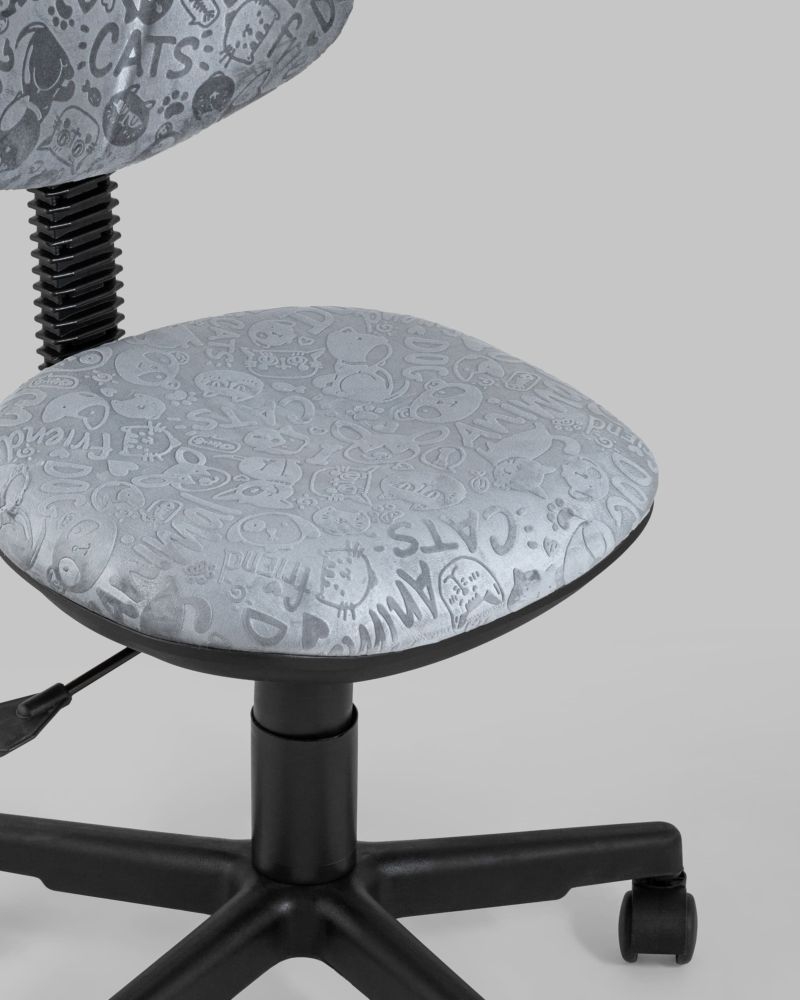 Кресло компьютерное детское УМКА Cat and Dogs Серый