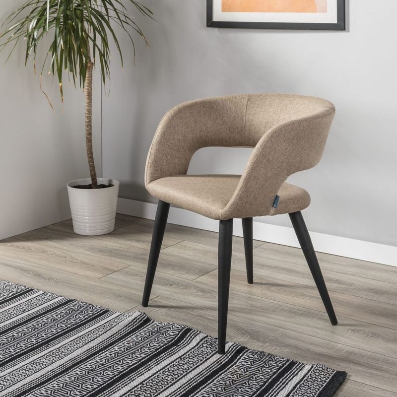 Кресло Hugs beige/черный