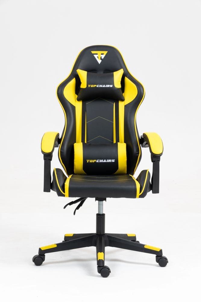 Кресло спортивное TopChairs Shadow черно-желтый