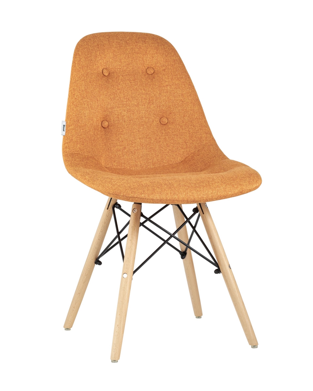 Стул DSW SOFT рогожка Оранжевый