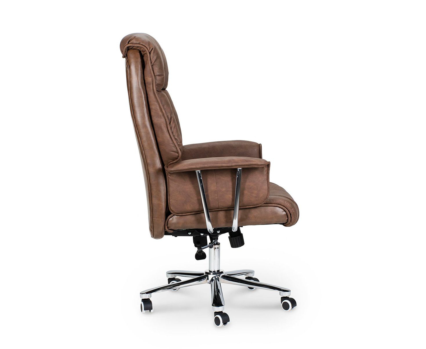 Кресло офисное Президент Серо-коричневый