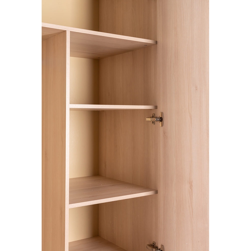 Шкаф двухстворчатый Сканди (ДС) Жемчужно-белый