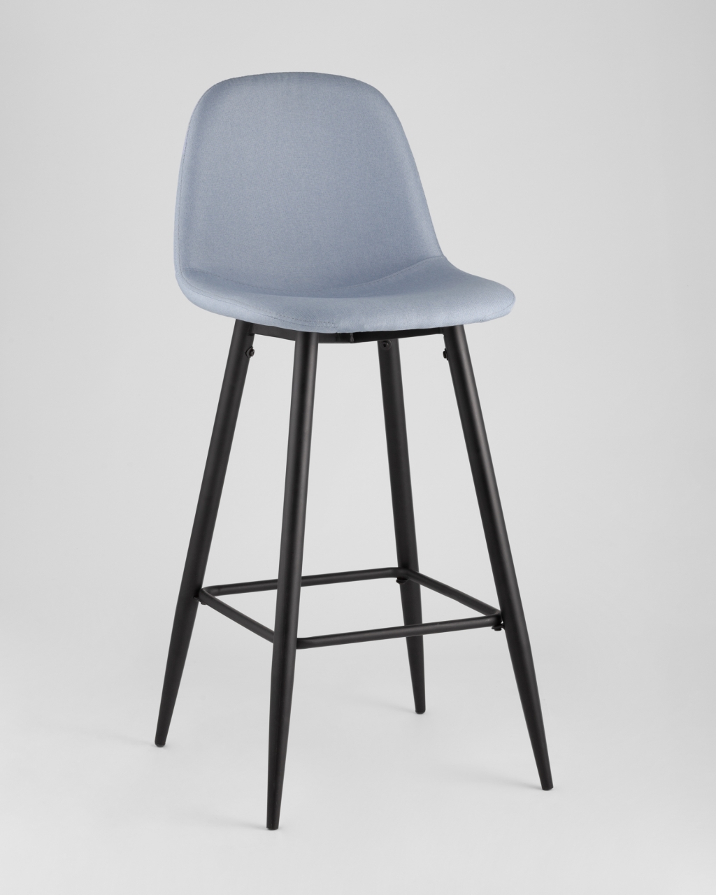 Барный стул Валенсия с удобной спинкой Голубой