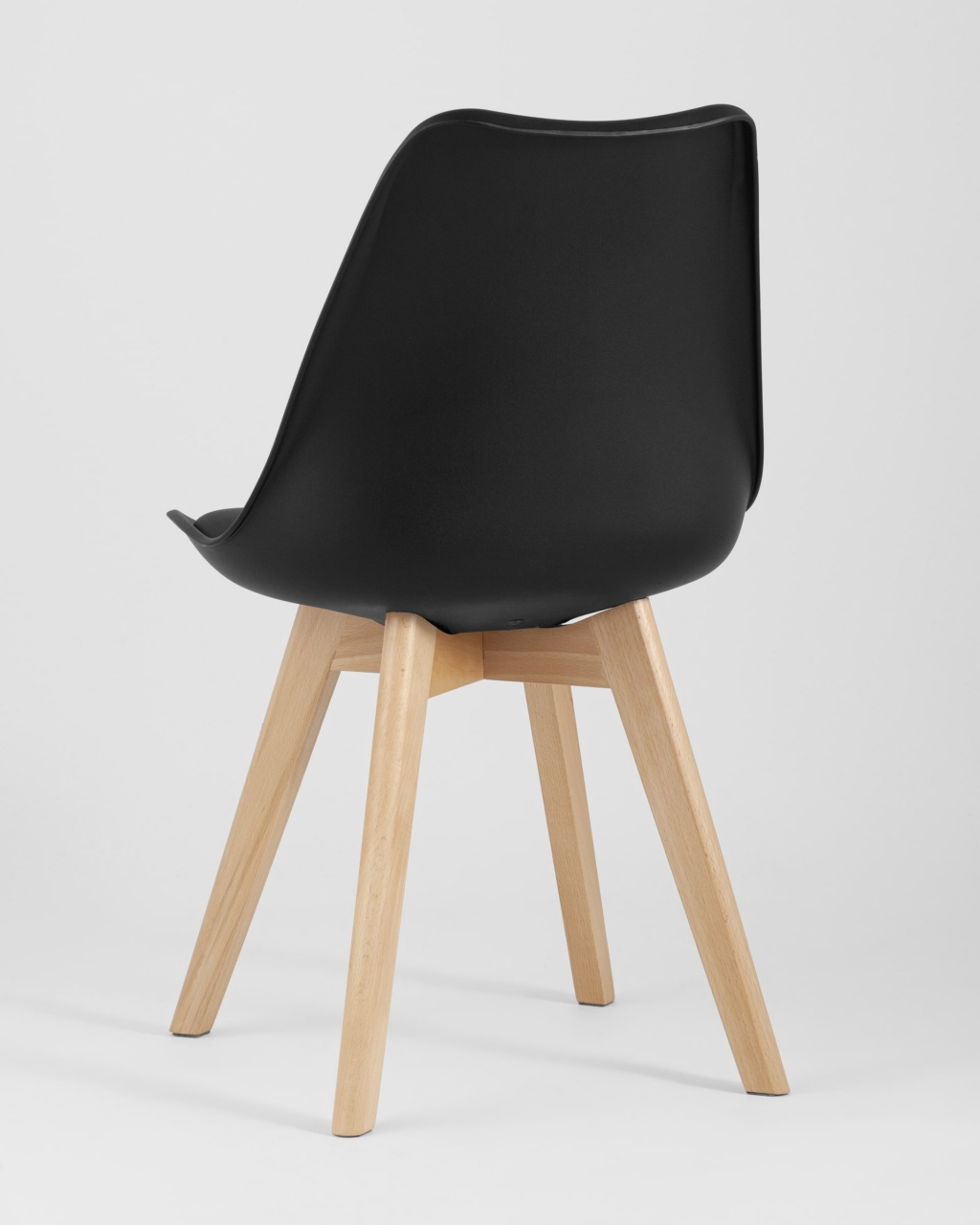 Обеденная группа стол Oslo Square 80x80 см, 4 стула Frankfurt Черный