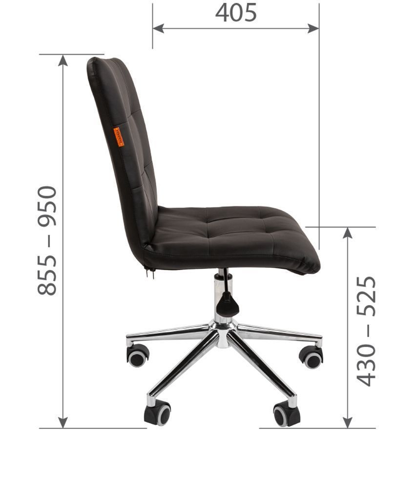 Кресло для оператора CHAIRMAN 030 чроме ткань Т-75 Бирюзовый / chrome T-75