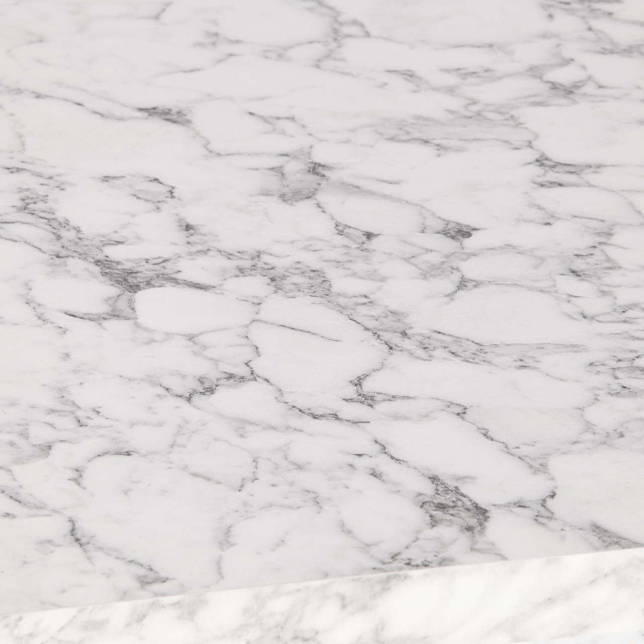 Стол обеденный ALTA (mod. 1183) ЛДСП+меламин/металл, 120+30 х 70 х 75 см, белый мрамор/белый