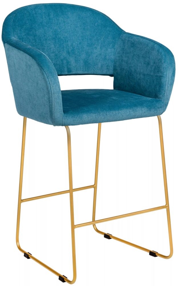Стул полубарный Oscar (ПБ) Блю/ЛинкЗолот