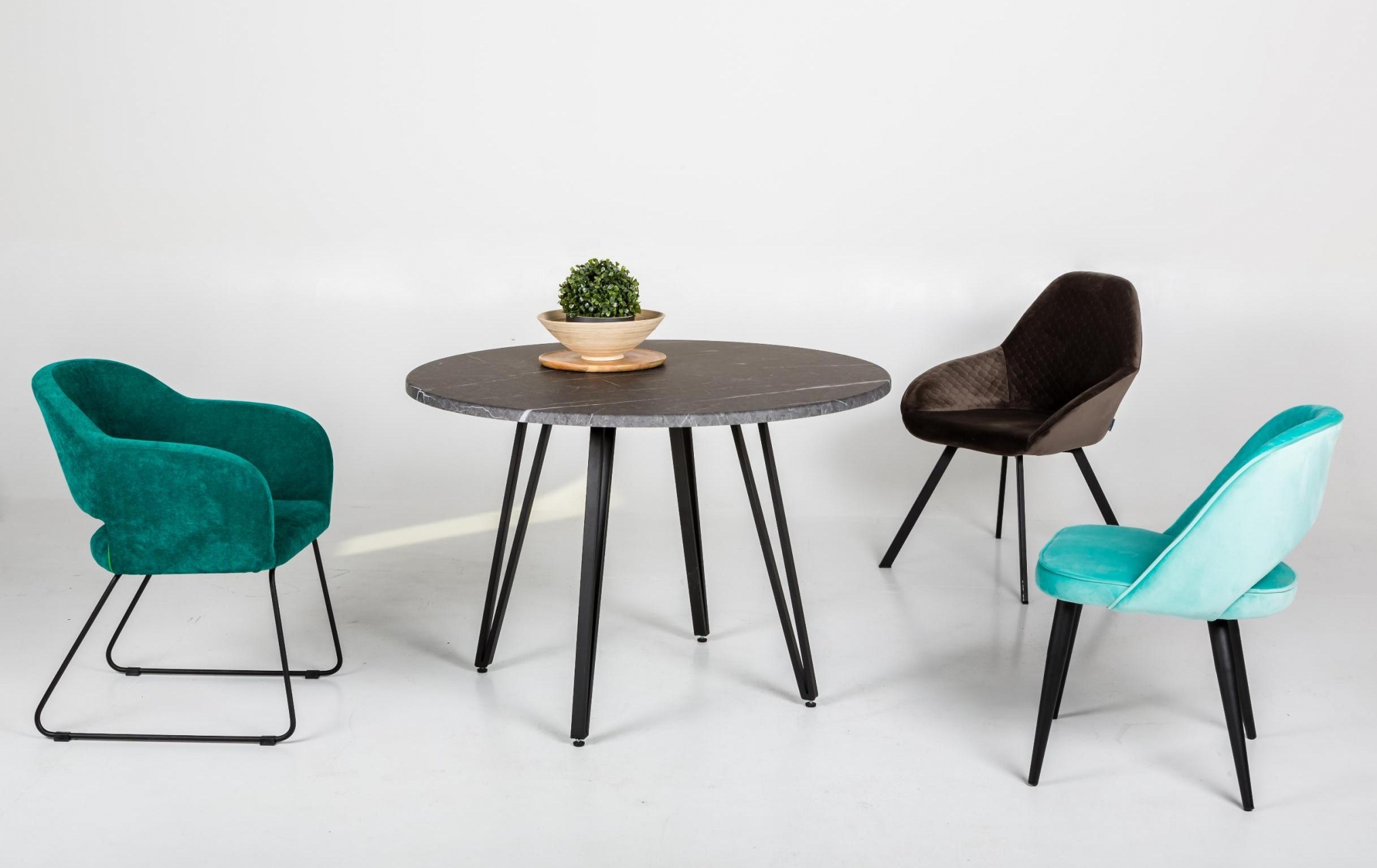 Стол Диего D110 мрамор графит