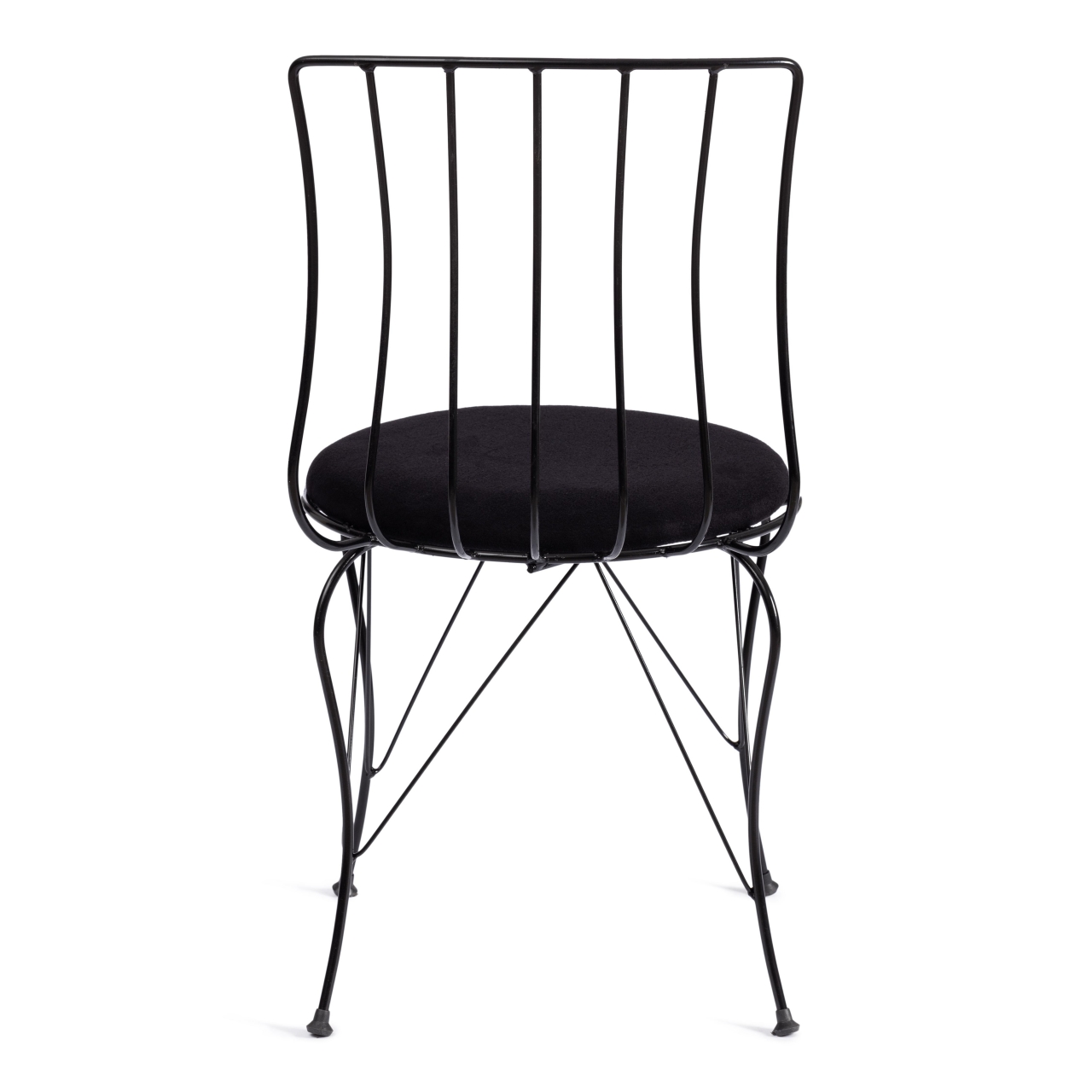 Стул LALITA (mod. 172) металл/ткань, 44 х 51.5 х 85 см, Black (черный)