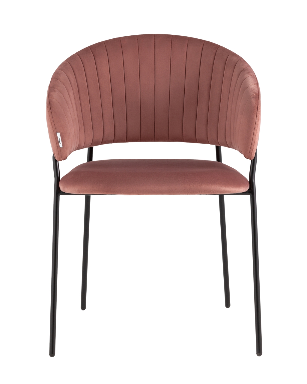 Стул Бруно велюр Пыльно-розовый