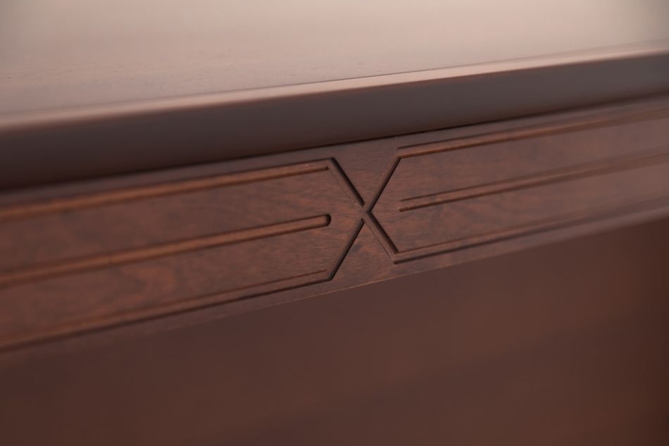 Стол письменный закругленный LAGO 105 104 WALM/SC BLACK Итальянский орех Черный