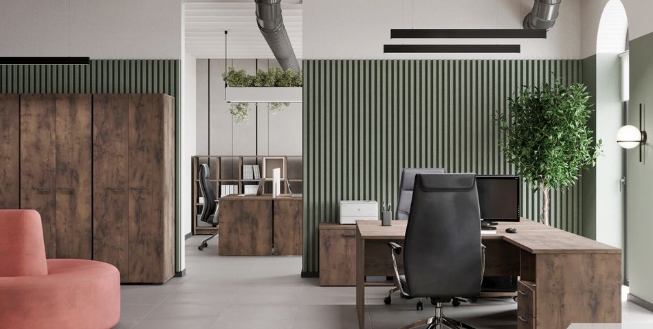 Тумба приставная к двум столам LEMO L-68 Таксония шоколадная