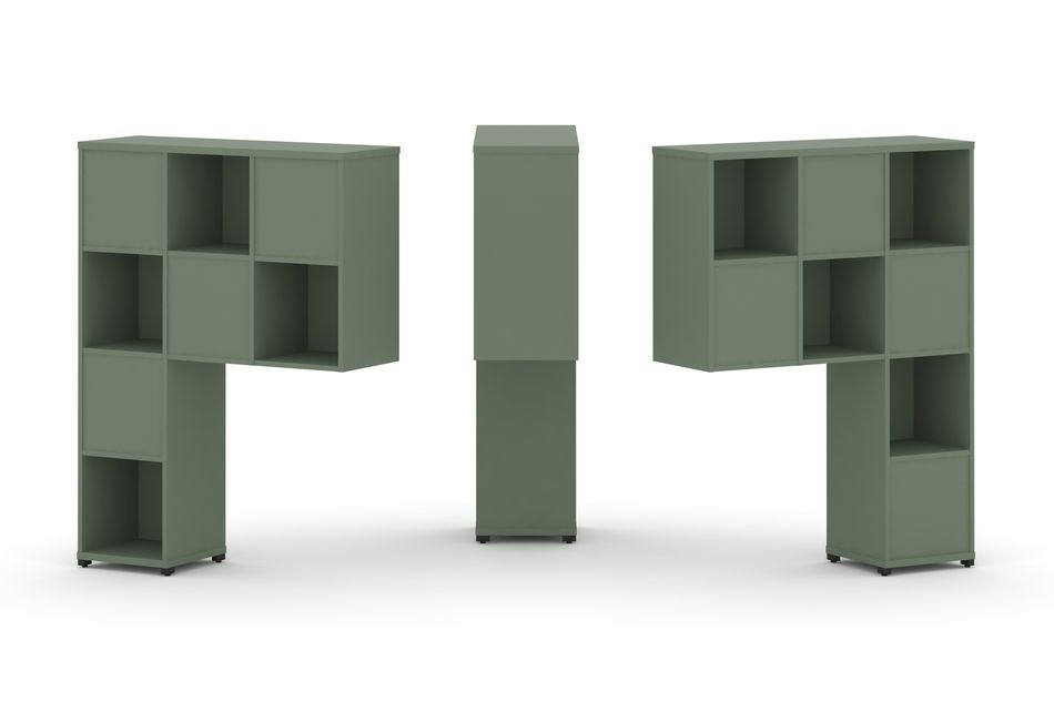 Надставка на стол высокая двухсторонняя + задняя стенка (8 шт.) CONCEPT CN.DNV-001 Кобо Черный металл