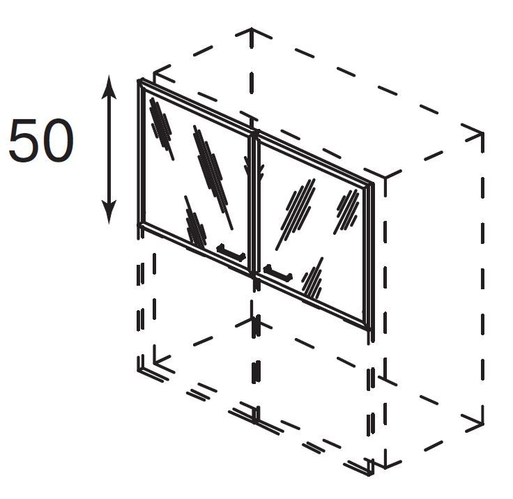 Factory Light DADO Комплект стекл.дверей,2шт