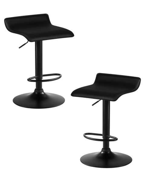 Стул барный DOBRIN TOMMY BLACK (черный) 2 шт