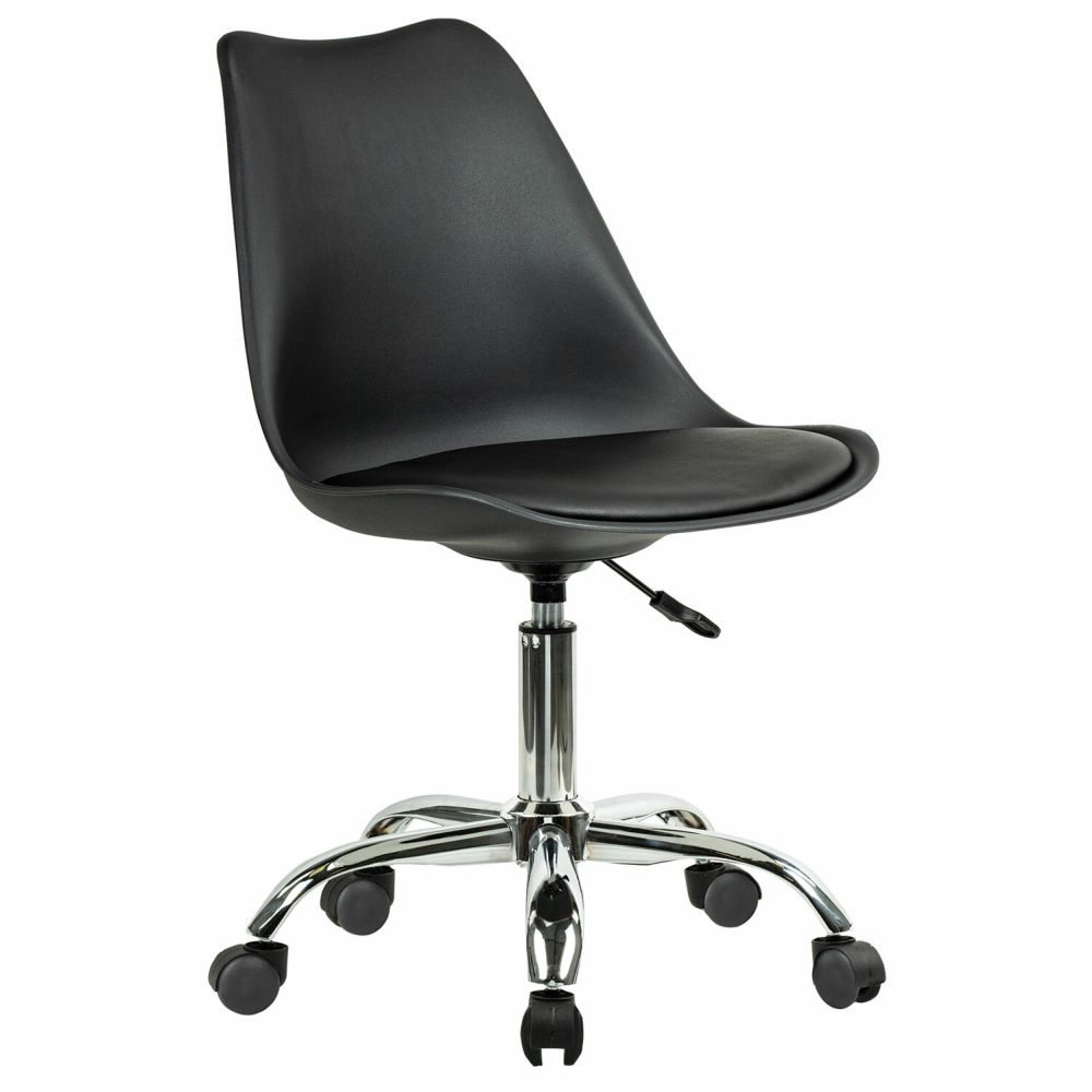 Офисное кресло БРАБИКС Еамес МГ-310 CХ экокожа Черный / BRABIX Eames MG-310 CH