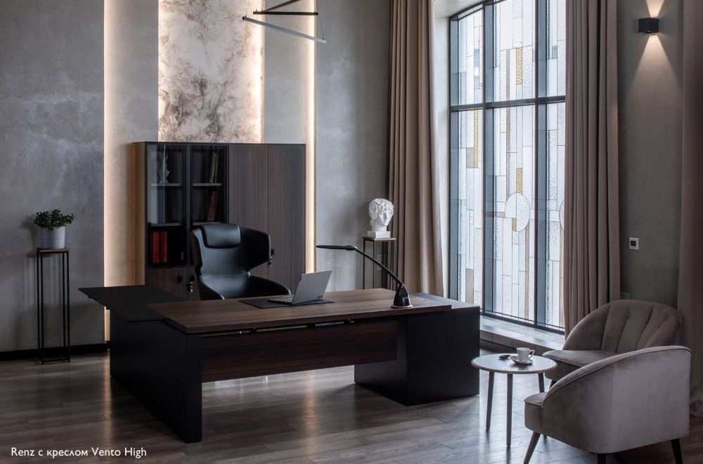 Кабинет руководителя RENZ комплект №1 Эвкалипт/черный