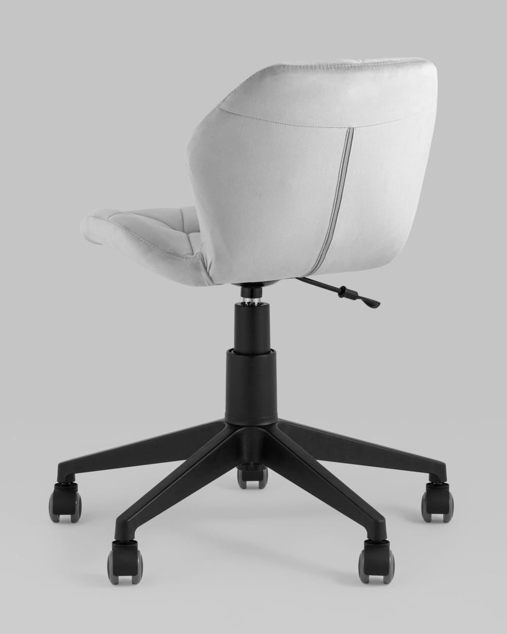 Кресло компьютерное Эдвин Серый велюр