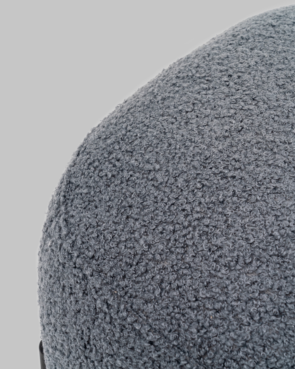 Пуф Стоун П букле Fluffy темно-серый