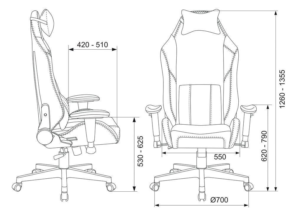 Геймерское кресло Zombie HERO QUEEN PRO Мультиколор