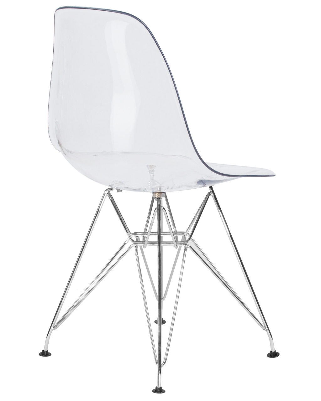 Стул обеденный DOBRIN DSR CASPER ножки хром Прозрачный