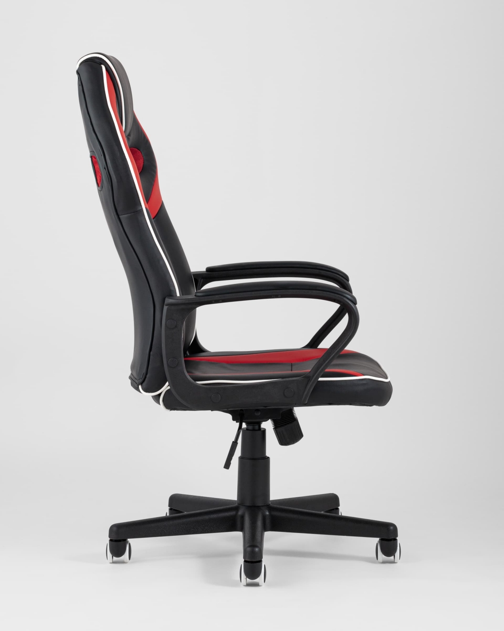 Игровое кресло TopChairs Racer Lighti Черное с красным