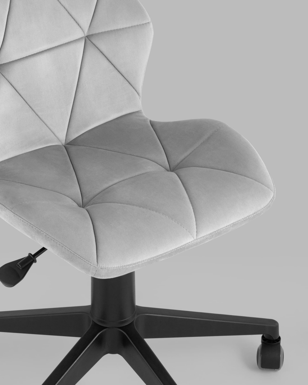 Кресло компьютерное Эдвин Серый велюр