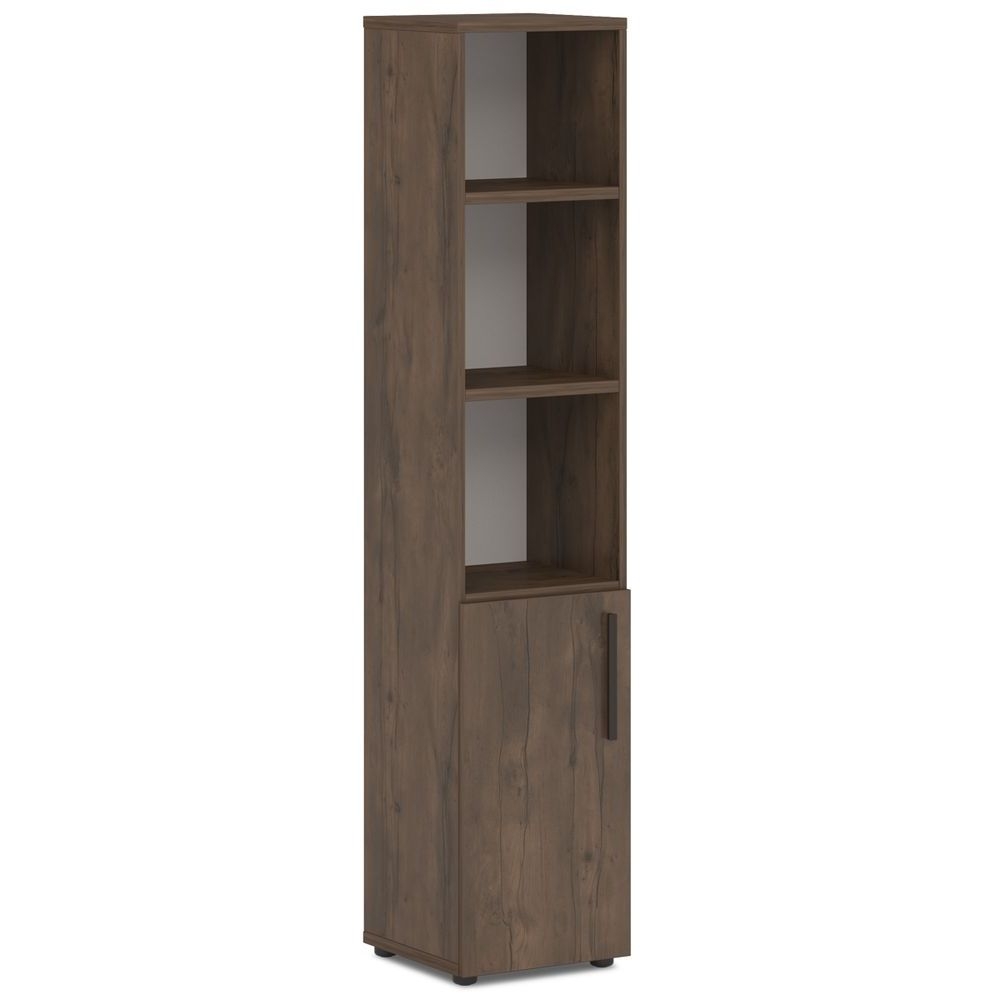 Шкаф для документов высокий узкий T-552 правый Lavana Таксония темная