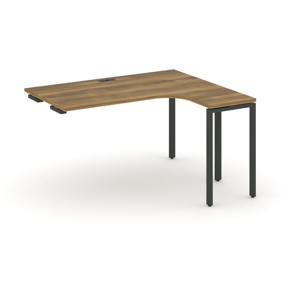 Стол-приставка к опорной тумбе/шкафу (правый) CONCEPT CN.OSAPR-005(R) Сандал Янтарный Черный