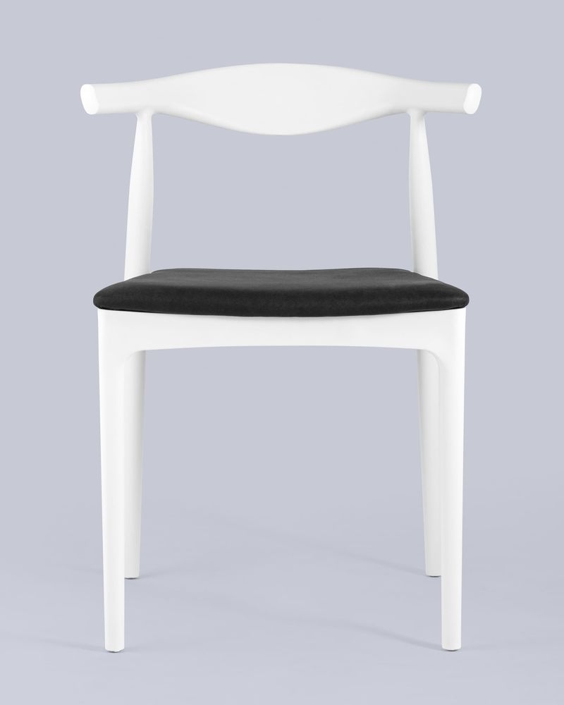 Стул пластиковый Bull с мягким сиденьем Белый