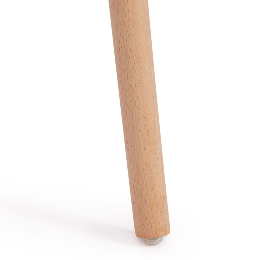 Стул QXX (mod. C1058) / 1 шт. в упаковке пластик/дерево, 54 х 56 х 78 см, белый 018 /натуральный