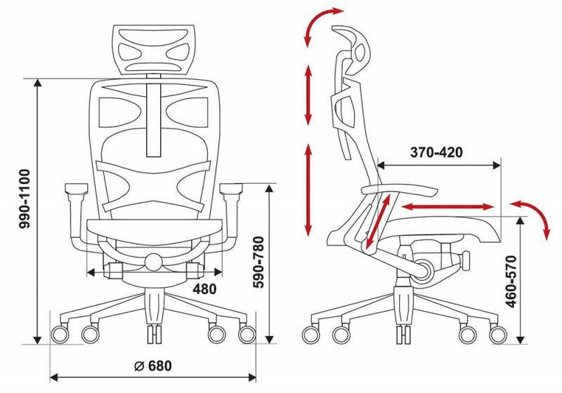 Кресло руководителя Бюрократ 811/BLACK