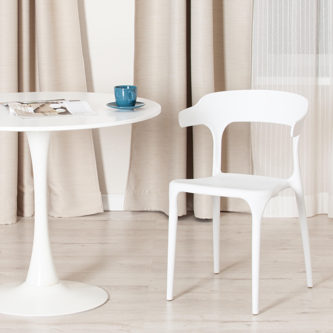 Стул TON (mod. PC36) пластик, 49,5 х 50 х 75,5 см , White (Белый)