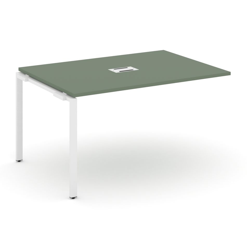 Проходной наборный элемент переговорного стола CONCEPT CN.NPRG-012 Кобо Белый