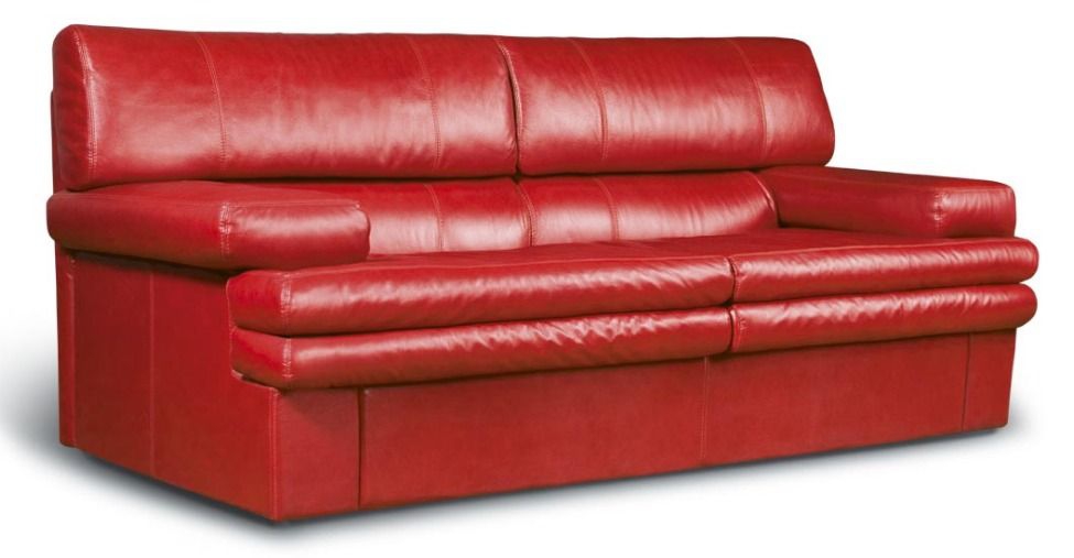 Диван трехместный Манхэттен 3 Красный (экокожа)