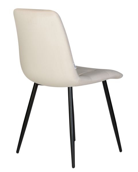 Стул обеденный DOBRIN CHILLY (Кремовый Holland 05, основание черное) 4 шт