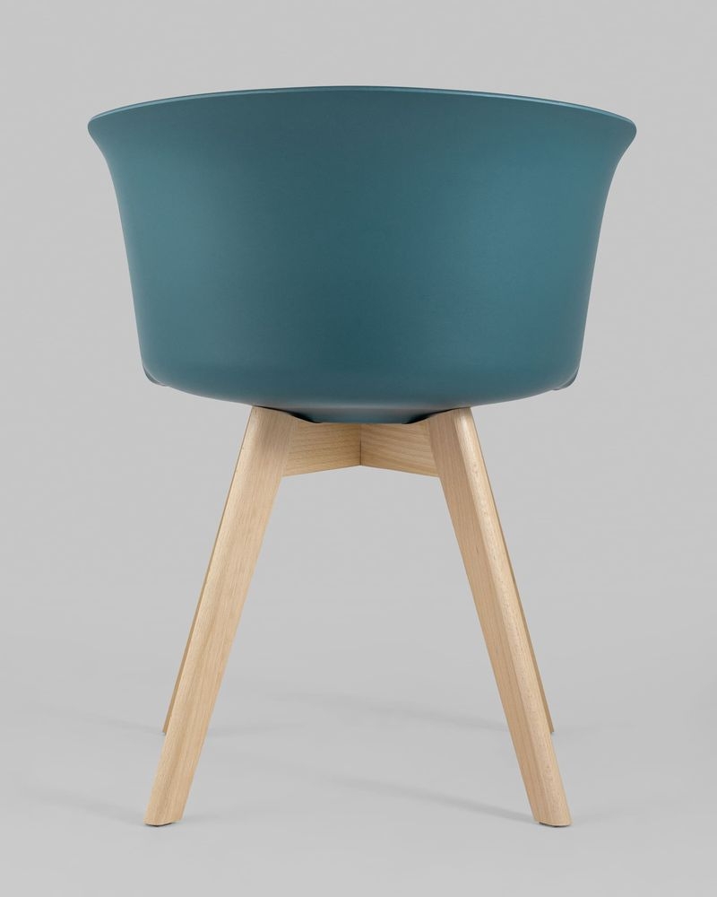 Стул пластиковый Blossom с подушкой Темно-бирюзовый