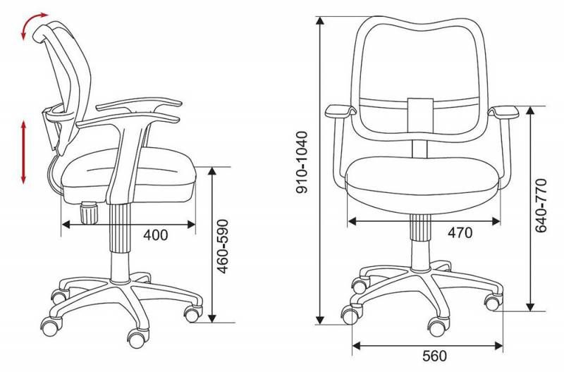Кресло офисное Бюрократ CH-W797/OR/TW-96-1