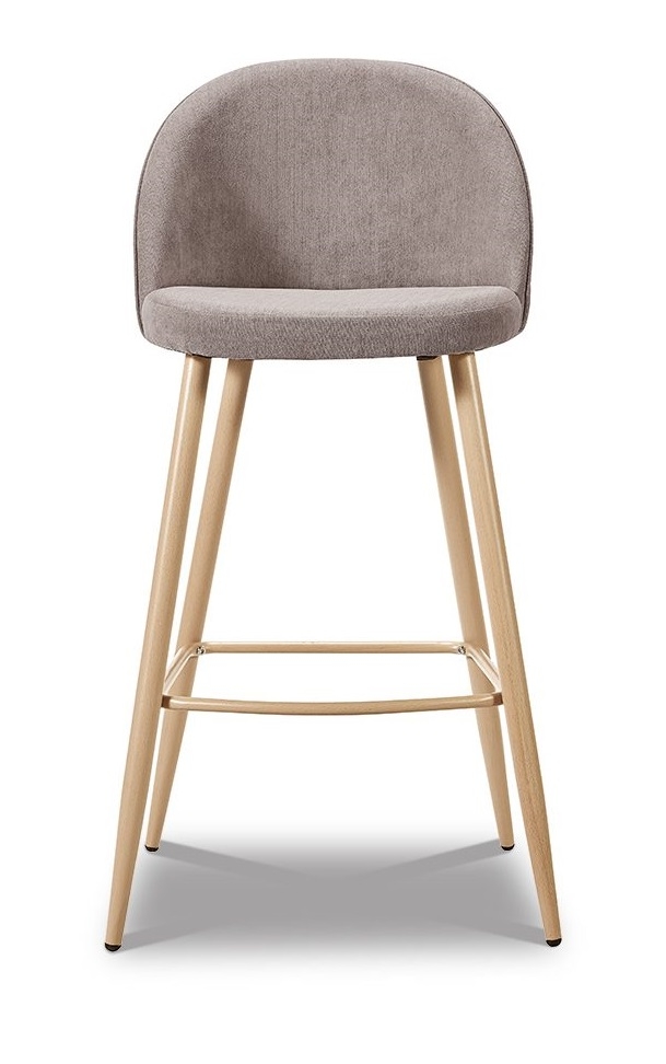 Барный стул Хартон ножки под дерево Бежевый
